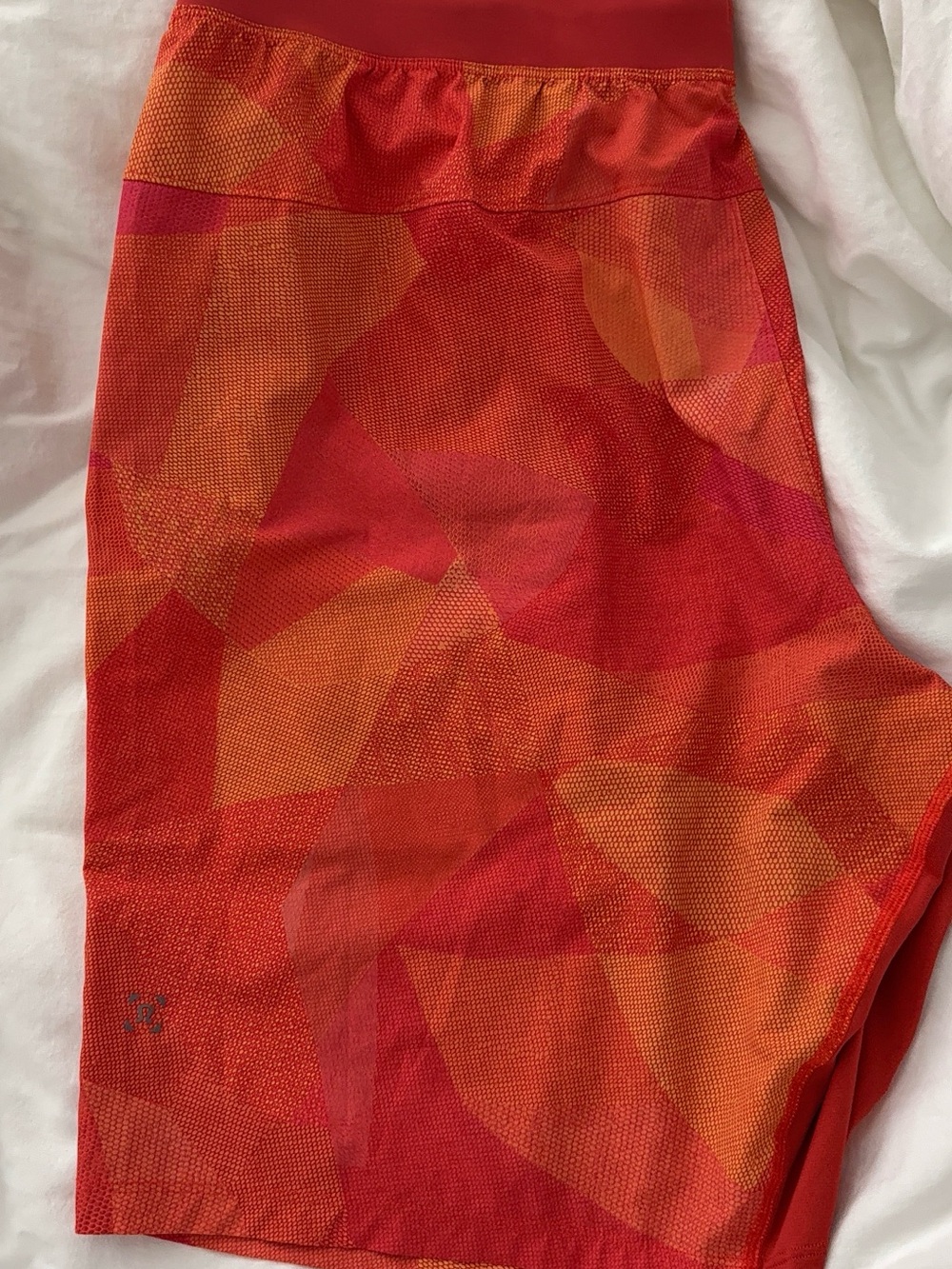 lululemon athletica Men's Athletic Shorts - Red and Orange Geo